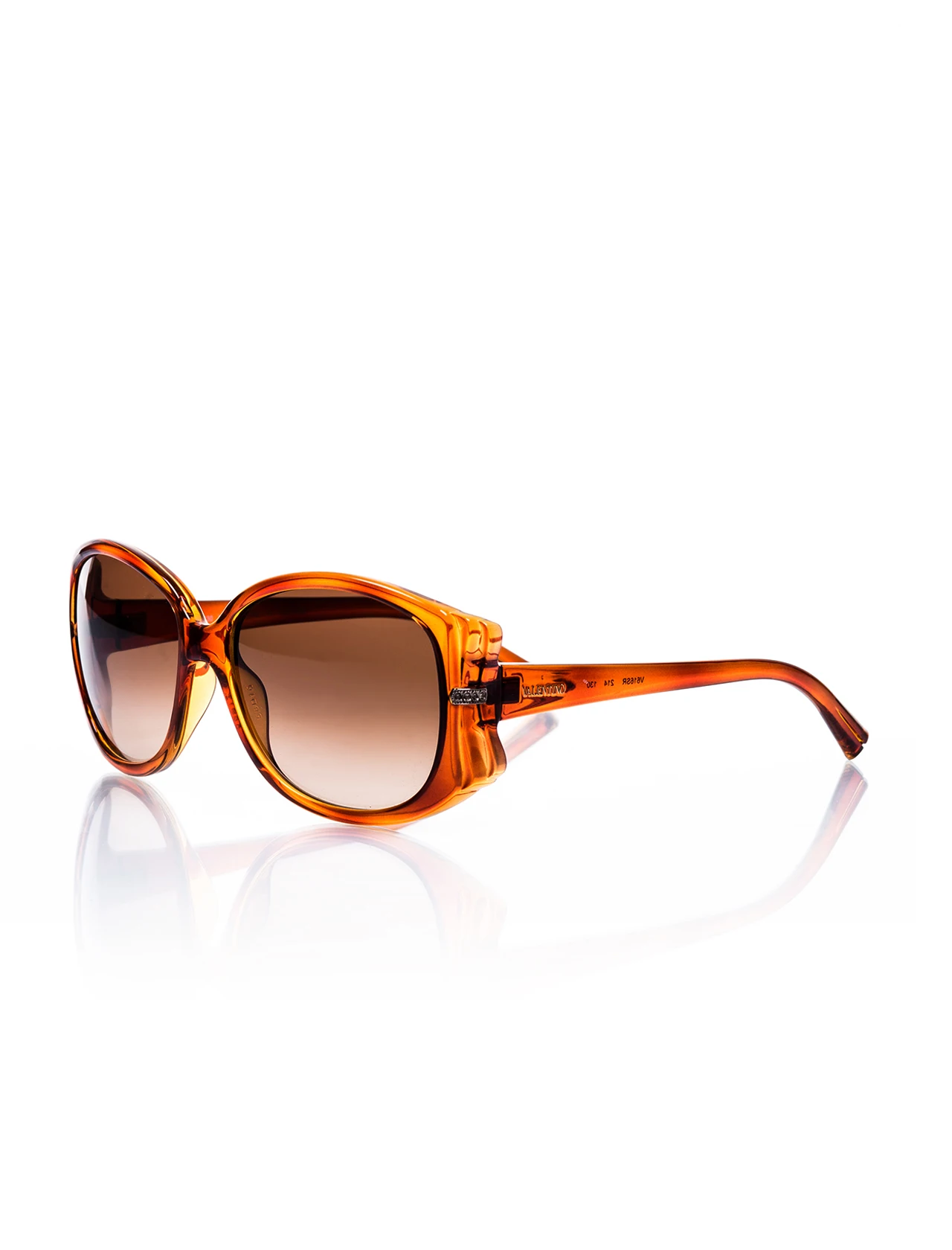

Women's sunglasses val 616 214 bone Brown organic rectangle rectangular 53-14-130 valentino