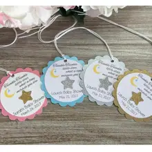 На заказ любой язык текста маленькая Мерцающая Звездочка для подарков для будущей матери для крещения ребенка брелок металлический брелок, с принтом «маленькая звезда»; наряд для первого дня рождения брелок Металлический брелок подарок этикетки