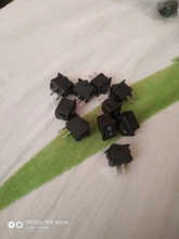 Switch Push-Button SPST 250V Black White KCD11 Snap-In-On/Off 3A 10x15mm 10pcs And Red