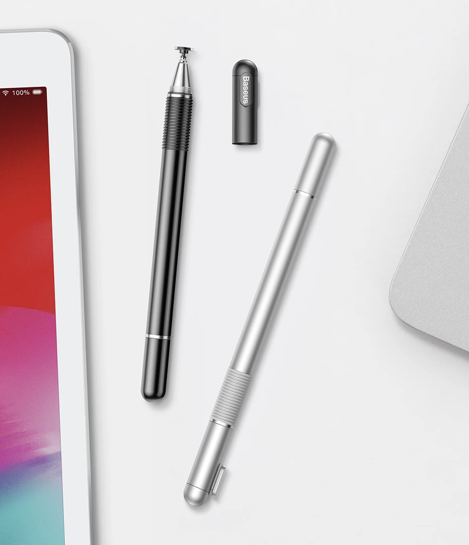 Стилус 2в1 ручка Baseus Househoid pen(Черный