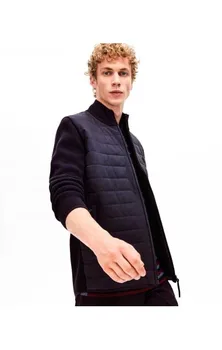 

Lacoste padded jacket with knitted sleeves