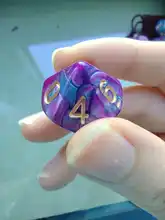 Table Dices Board-Game Numbers Desktop Polyhedral D12 D10 D6 D20 D8 D4 Dichromatic 7pcs/Set