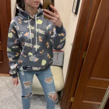 Hooded-Sweatshirt Women Hoodie Plus-Size Fleece Streetwear Winter for 320 Warm Colorful