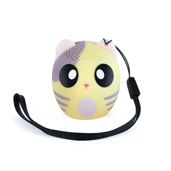 Yellow Cat Мини-животное Bluetooth динамик Портативный мультфильм открытый музыкальный плеер Stero Lound Динамик s поддержка автоспуска Handsfree - Цвет: Yellow Cat