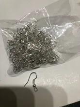 Accesorios para pendientes de 20x17mm ganchos de los pendientes, accesorios para joyería DIY, pendientes de gancho de aleación con forma de gota, 100 Uds.