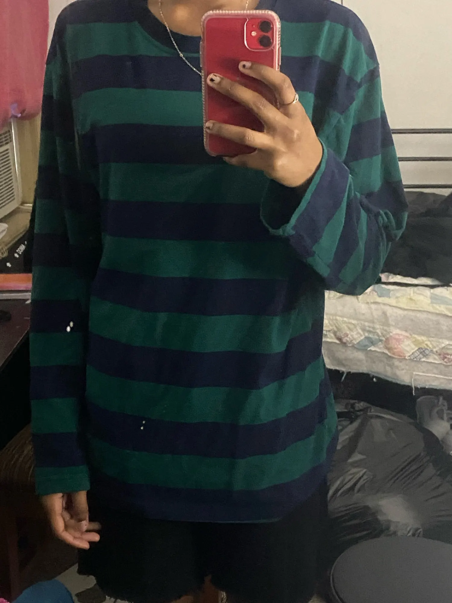 Harajuku Oversized striped t-shirt photo review