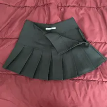 Falda plisada de cintura alta para mujer, minivestido de baile corto, informal, deportiva, blanco, por encima de la rodilla, moda de verano