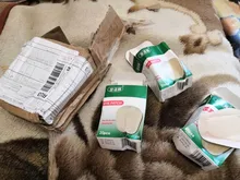 Envío Gratis 60 uds/3 cajas 5.8X8.2CM transpirable parche tirita médico ojo estéril de vendas adhesivas Kit de primeros auxilios