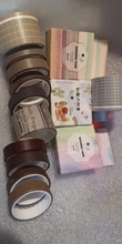 Cinta de Cinta adhesiva Washi colorida de la serie Grid, pegatina para álbum de recortes artesanal, cinta adhesiva para enmascarar, regalo de artículos de papelería para estudiantes
