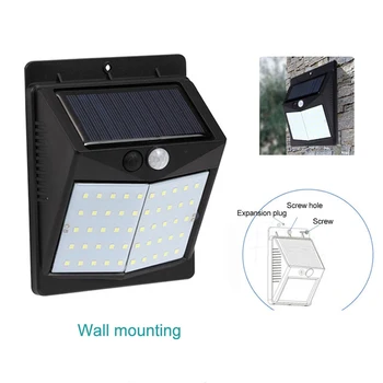 

Solar Body Sensor 50/70 / 90LED Wall Lamp Outdoor Garden Hanging Lamp Waterproof Garden Lighting Wall Lamp