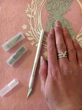 ESPLB-cuchillas para manualidades de Metal antideslizantes, cortador de bisturí, grabado, manualidades, escultura, cuchillo de reparación de PCB, 18 unidades