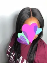 Pelucas de cabello humano brasileño liso para mujeres negras, 26, 28, 30 pulgadas, 13x4, sin pegamento