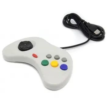 

Gray Controller games Sega Saturn Style Pc Usb Controller for Pc and Mac
