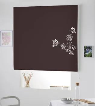 

Blind Iroa roll with drawing/Couple Butterflies Generic! ROLLER BLINDS TRANSLUCENT! (CHOCOLATE 100X175)