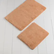 Коврики для ванной нескользящие Противоскользящие коврики противоскользящие оранжевые 2'Li набор 60X100 см-50X60 см