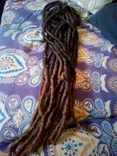 Sintético de Locs trenzas de Crochet trenzas de pelo sin nudos gancho teme Color degradado trenzado extensiones de cabello para las mujeres X-TRESS