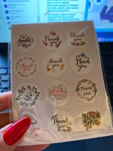 Paper Label-Sticker Stationery Envelope-Seal Wrapping-Cards Flower Business-Gift Multifunctional