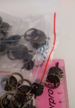 Cajón de sol antiguo para escritorio, tirador de puerta perilla para muebles, Hardware, mango de Pin de anillo, tono bronce, 40 Uds.