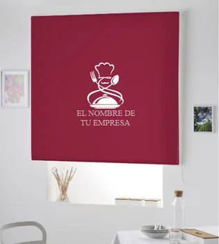 

Blind Iroa with themed and company name/Restaurant Chef! ROLLER BLINDS TRANSLUCENT! (NETWORK 100X175)