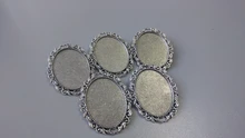 Nueva moda 5 uds 30x40mm tamaño Interior antiguo bronce dorado plata colores negros broche perforado estilo Base colgante