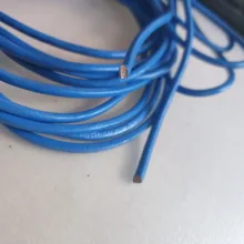 Cordón de cuero genuino 1/1, 5/2/3mm, cuerda redonda de hilo para collar, pulsera, DIY, accesorios para fabricación de joyas