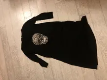 Vestido de verano Punk de manga corta suelto, calavera, abertura lateral