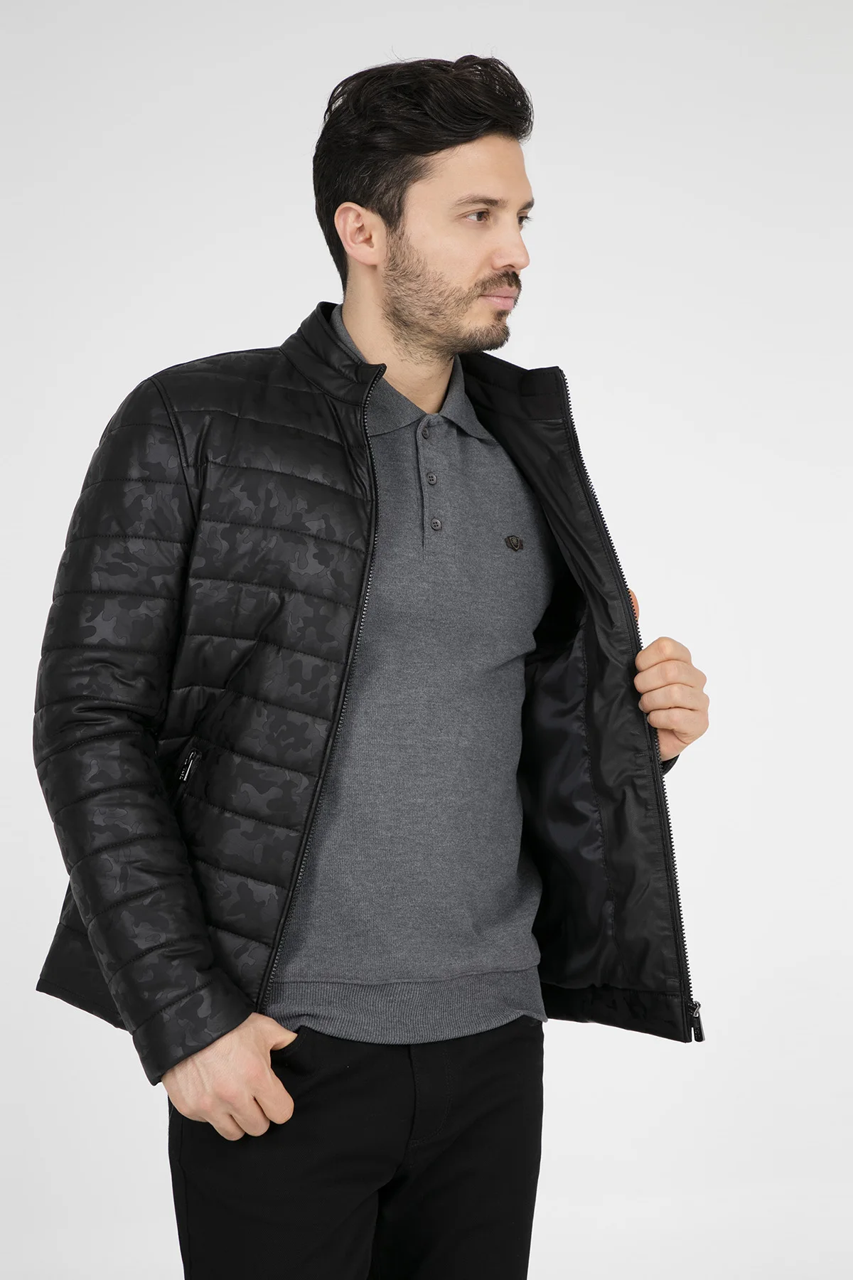 U.S. Polo куртка из искусственной кожи мужская кожаная куртка G081SZ035P01 P8002