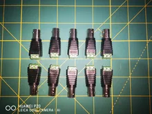 Conectores BNC DIY para cámara CCTV, conectores Coaxial/Cat5/Cat6, 5/10 Uds.