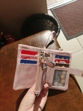 SMOOZA-Cartera de Piel de Mujer, Cartera de Piel de Mujer, billetera mate corta, billetera de Mujer con tres tarjetas plegables, 2020