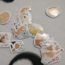 Lost a cat-mini pegatinas decorativas de papelería, conjunto de álbum diario de recortes, palo de etiqueta Kawaii, papelería