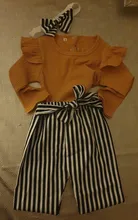Conjunto de ropa para niña recién nacida, Pelele de manga larga de Color sólido, Tops, pantalones, diadema, trajes infantiles, 3 uds.