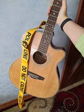 Guitar-Strap Polyester-Guitar-Belt Electric-Bass-Guitar-Parts-Accessories Yellow 