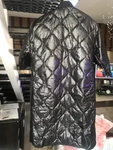 Cotton-Padded Three-Quarter-Sleeve Coat Women Fashion EAM Bandage Spring Autumn New Solid