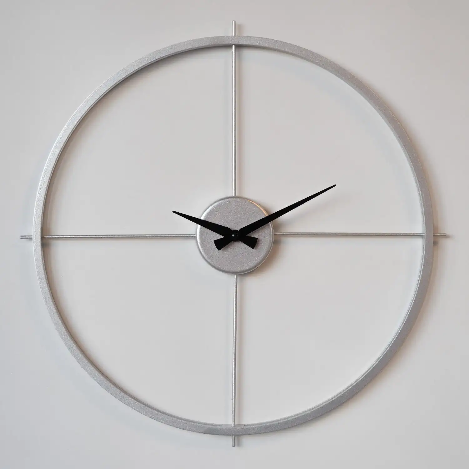 Качественный Металлический декор бесшумные настенные часы комнатный домашний