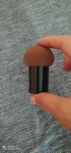 Esponja de maquillaje sin látex, polvo de cabeza de seta, base líquida, soplo seco y húmedo, herramienta cosmética multifunción, caja de almacenamiento de Tamp