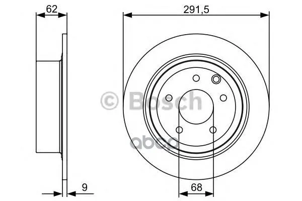 Тормозной Диск Задний Bosch арт. 0986479362