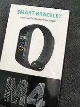 Reloj deportivo inteligente M4 para hombre y mujer, pulsera multifunción resistente al agua con control del ritmo cardíaco y de la presión sanguínea