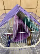 Pet Parrot Hammock Bird Hanging Bed House Plush Winter Warm Cage Nest Tent