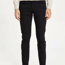 Дефакто мужской костюм брюки досуг классический бизнес длинные брюки мужские однотонные повседневные Простые Модные брюки мужские s-M2503AZ19WN