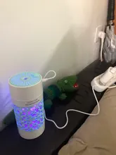 SaengQ-Humidificador de aire, difusor de aceites esenciales de 250ml con mini luz LED de noche, USB, generador de niebla para coche, para la cocina y el hogar