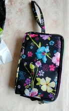 Key Wallet Organizer Handbag Clutch Money-Coin Canvas Rfid Floral Women Pouch Zipper