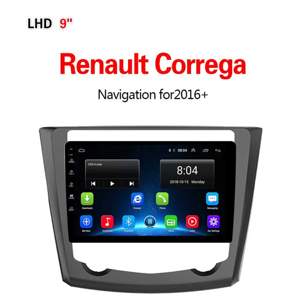 4G1G16G Lionet gps навигация для автомобиля Renault Correga+ 9 дюймов LR1001X - Размер экрана, дюймов: 4G1G16G