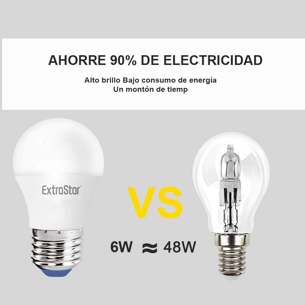 E27 spherical A60 LED bulb, available 7W,8W,9W,10W,12W,15W. Color White 6500k, neutral 4200k, warm 3000k, non-dimmable, Pack 2 / 6 / 12 units