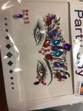 Crystal Sticker Temporary-Tattoo-Sticker Face-Decoration Music Festival Masquerade Trendy