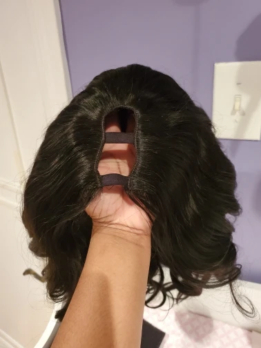Brazilian Glueless Human Hair Body Wave U Part Wig photo review