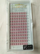 GLAMLASH-pestañas postizas hechas a mano, pestañas falsas de seda de Corea, individuales, voluminosas prefabricadas, Tallo largo, 2D-6D
