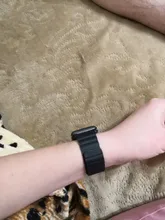 UTHAI B09-Correa de cuero para iWatch 3/2/1, 38mm, 42mm, lazo magnético para Apple Watch, banda de 40mm, 44mm para iWatch 4/5