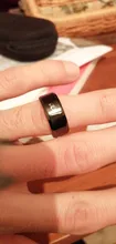 UZone 8MM musulmán negro anillo Alá los hombres y las mujeres Islam árabe dios mensaje anillo de acero inoxidable de Corán del Medio Oriente