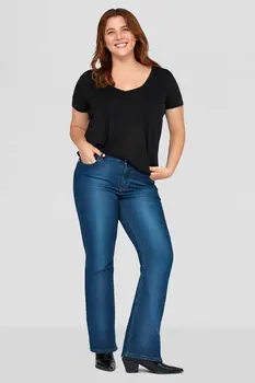 

DeFacto Woman Autumn Casual Blue Denim Jeans Women Stylish Straight Denim Pants Female Denim Bottoms Trousers-L8104AZ19AU