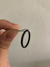 CACANA-anillos de acero inoxidable para parejas, oro rosa, antialergia, lisa, sencilla, Bisutería